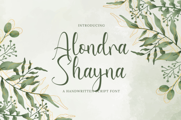 Alondra Shayna: A Delicate Script Handwritten Font for Modern Branding