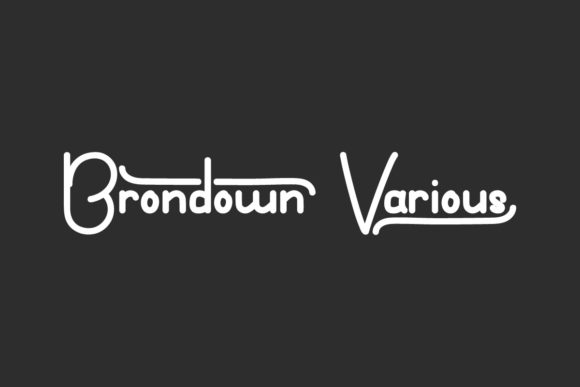 Brondown Various Script Font for Handmade Brands