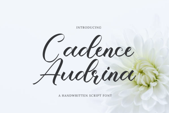 Cadence Audrina Font: A Graceful Script Handwritten Typeface for Elegant Design