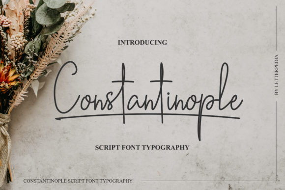 Constantinople: A Thin Lettered Script Font for Editorial Elegance