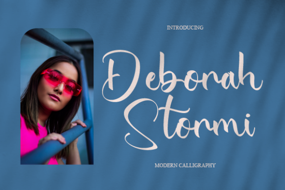 Deborah Stormi Script Font for Elegant Editorial Design