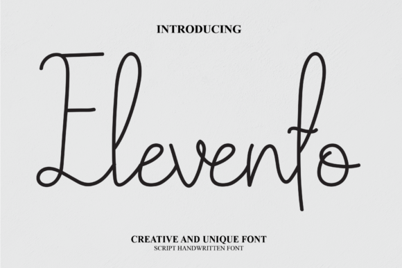 Elevento: A Contemporary Script Font for Elegant Web Design