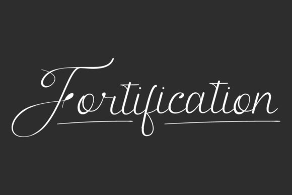 Fortification: A Vintage Script Font with Modern Versatility