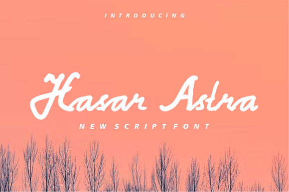 Hasar Astra: A Clean and Delicate Script Font for Thoughtful Branding