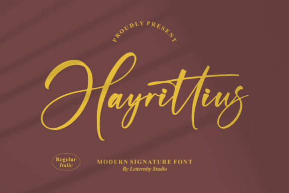 Hayrittius Script Font for Branding and Creative Projects