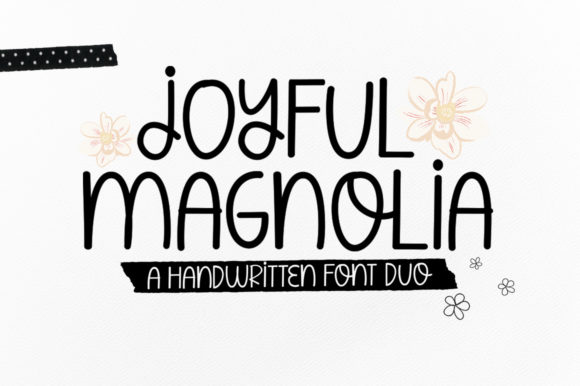 Joyful Magnolia Duo: A Script Handwritten Font That Feels Like Ink on Paper