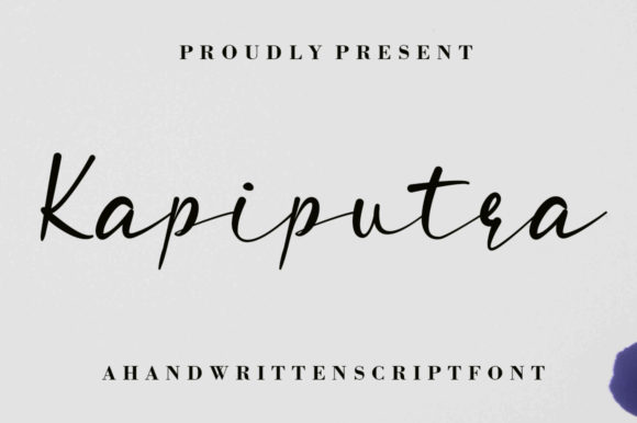 Kapiputra Script Font for Handmade Brands