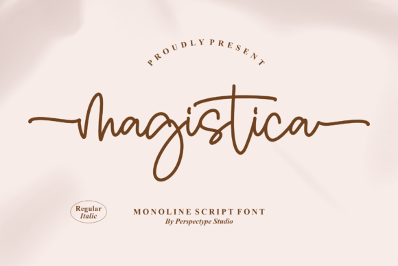 Magistica: A Vintage Script Font for Handmade Creators
