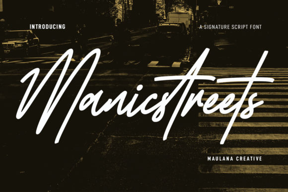 Manic Streets Script Font for Handmade Creators