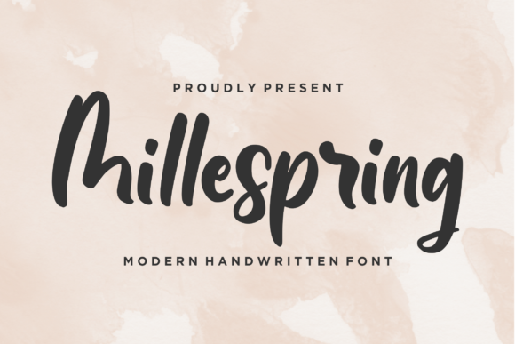 Millespring: A Brushed Script Font for Branding and Social Campaigns