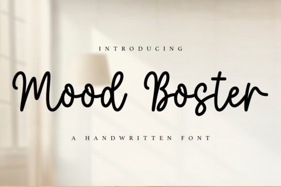Mood Boster: An Elegant Script Font for Thoughtful Editorial Design