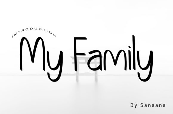 My Family Font for Small Business Branding