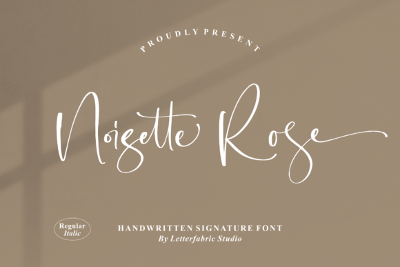 Noisette Rose: A Refined Handwritten Script Font for Designers