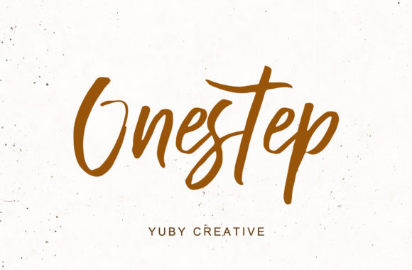 Onestep: A Stylish Script Handwritten Font for Digital Branding