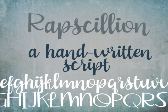Rapscillion Handwritten Font for Makers