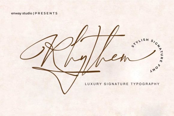 Rhythem Signature Font for Elegant Digital Branding