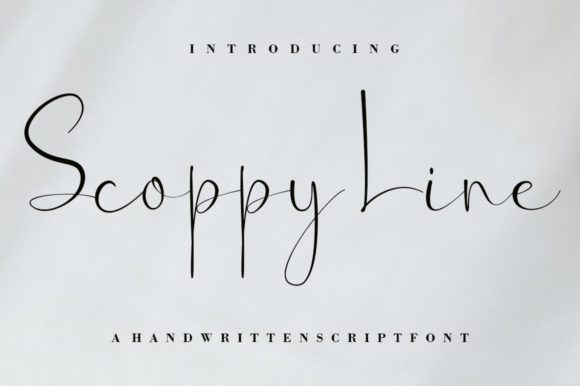 Scoppy Line: A Fluid Script Handwritten Font for Real Design Work