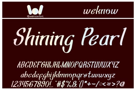 Shining Pearl Script Font for Romantic Branding