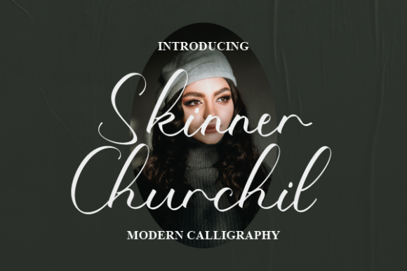 Skinner Churchil Script Font for Digital Branding