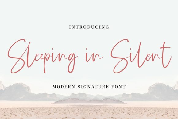 Sleeping in Silent Font for Clear, Stylish Campaign Messaging