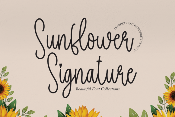 Sunflower Signature: A Chic Script Font for Real Branding Projects