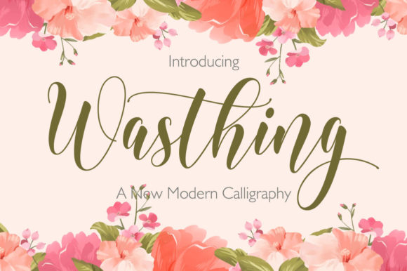 Wasthing: A Romantic Script Handwritten Font for Real Branding