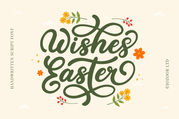 Wishes Easter Script Font for Elegant Digital Branding